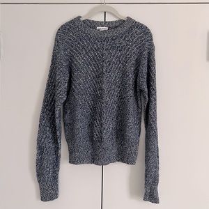 Club Monaco Navy Blue Space Dye Sweater Pullover